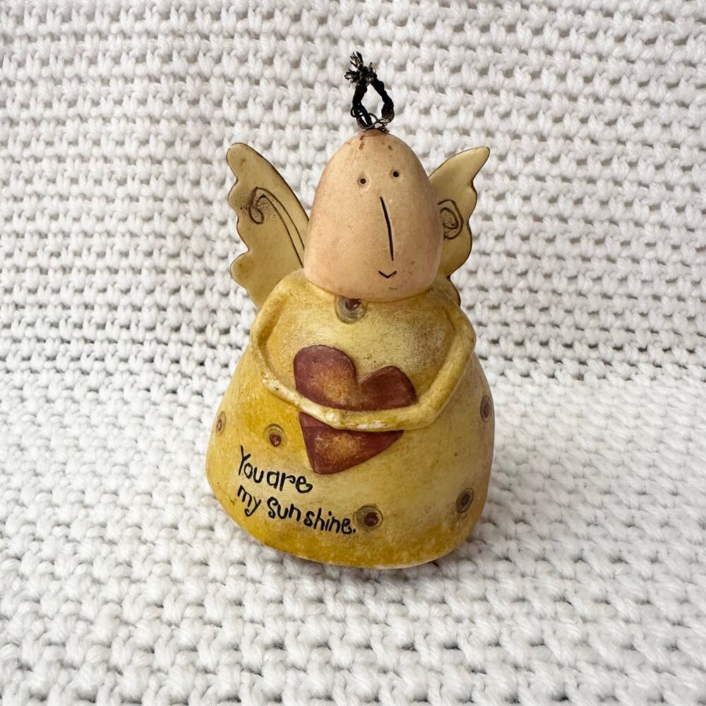 2003 August Moon Angel Heart Just Love Ceramic Figurine Dan DiPaolo Karen Good